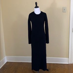 Black Cashmere long sweater dress